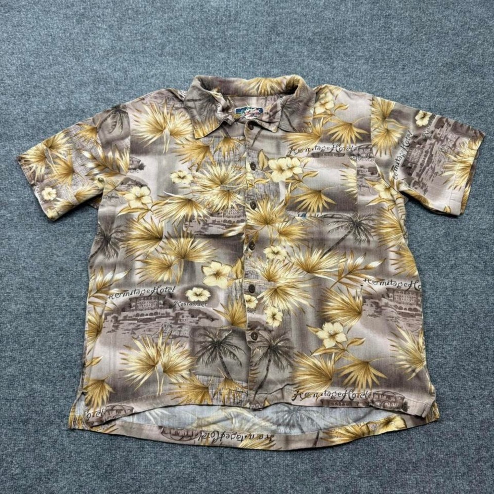 Vintage La‎ Cabana Hawaiian Rayon Shirt Size XL